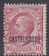 Italy-Colonies And Territories-Castelrosso S2 1922 10c Rose MNH - Emisiones Generales