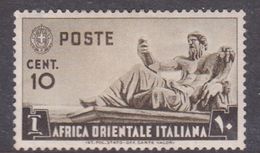 Italy-Colonies And Territories-Italian Eastern Africa S4 1938 10c Olive Brown MH - Amtliche Ausgaben