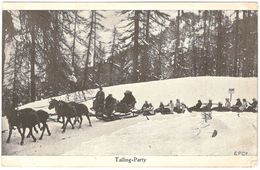 Tailing-Party - Animiert - Pferdeschlitt - 1913 - Saint-Imier 