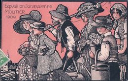 Moutier, Exposition Jurassienne 1909, Litho, Illustrateur FG (4.10.09) - Moutier