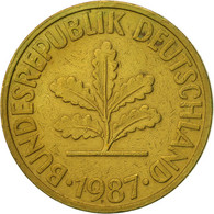 Monnaie, République Fédérale Allemande, 10 Pfennig, 1987, Munich, SUP, Brass - 10 Pfennig