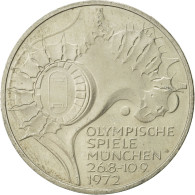 Monnaie, République Fédérale Allemande, 10 Mark, 1972, Stuttgart, SUP - Otros & Sin Clasificación