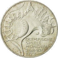 Monnaie, République Fédérale Allemande, 10 Mark, 1972, Karlsruhe, SUP+ - Sonstige & Ohne Zuordnung