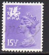 GB Wales 1971-93 15½p Questa Regional Machin, Used, SG 42 - Wales