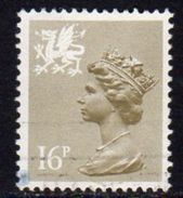 GB Wales 1971-93 16p P. 15x14 Questa Regional Machin, Used, SG 43a - Wales