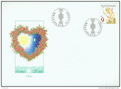 FDC 345 SLOVAQUIE 2005 St Valentin Cupidon Coeur Yv 437 MI 604 Valentine Day - FDC