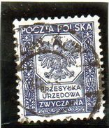 B - 1935 Polonia - Servizio - Senza Valore Facciale - Dienstmarken