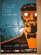 Affiche BRÜNO Festival BD Amiens 2017 (Tyler Cross Biotope...) - Posters