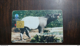 Indonesia-(ID-TLK-SS-0068)-TAPIR(6)-(rp.18.700)-(100units)used Card - Indonesia