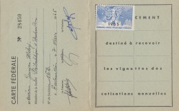 Carte Fédération Sociétés Philatéliques -  Aubervilliers 1965 - Otros & Sin Clasificación