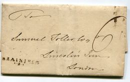 LAC Pour LONDRES Du 26/10/1807 Taxée à 6 ( 2 Scans) - ...-1840 Prephilately