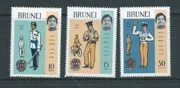 Brunei 1971 Police Set 3 MNH - Brunei (...-1984)