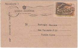 1967-H-22 CUBA. 1967 TARJETA ESPECIAL DE CITACION PAGO AMILLARAMIENTO DE MATANZAS. - Brieven En Documenten