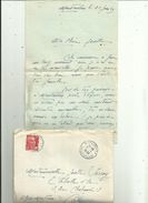 Enveloppe Timbrée  Lettre De Melle CRUZAL A Montauban 82 _Adressé A Melle Josette  SARROY  Au CANNET 06 En 1949 - Covers & Documents