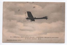 MERIGNAC BEAU DESERT (33) - A L'AERODROME - MONOPLAN EN PLEIN VITESSE - Merignac