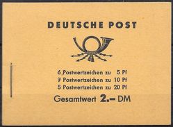 DDR 1961 / MiNr.  MH 3 B 1  Mit  Den H-Blättern. 7 A (1) , 8 A X (1) , 9 A (1)   ** / MNH    (mh1329) - Markenheftchen