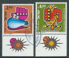 1981 ISRAELE USATO ENERGIA CON APPENDICE - T12-8 - Used Stamps (with Tabs)