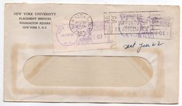USA--1961-Affranchissement  Vignette + Oblitérations Multiples Enveloppe à Fenêtre (Croix De Lorraine)...à Voir - Cartas & Documentos