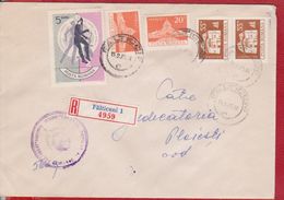 REGISTERED LETTER STAMPS WORLD FOOTBALL CHAMPIONSHIP ENGLAND, MONUMENT ROMANIA - 1966 – Angleterre