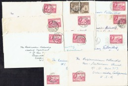 1950's 11 Letters All To Rosicrucian Fellowship - All From Different Towns - Goldküste (...-1957)