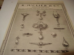 ANCIENNE PUBLICITE  BIJOUX CREATION JUCLIER 1914 - Other & Unclassified