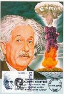 64656- ALBERT EINSTEIN, SCIENTIST, MAXIMUM CARD, 2005, ROMANIA - Albert Einstein