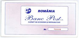 Romania, 1997, Vintage Bank Checkbook / Term Savings Book - Banc Post - Cheques & Traveler's Cheques