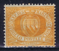 San Marino: Mi Nr 6 MH/* Falz/ Charniere 1890 - Ungebraucht