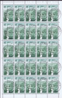 SAAR: Mi Nr 369 Obl./Gestempelt/used Complete Sheet Of 25 - Used Stamps