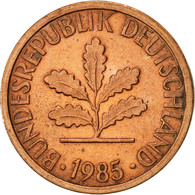 Monnaie, République Fédérale Allemande, Pfennig, 1985, Karlsruhe, TTB, Copper - 1 Pfennig