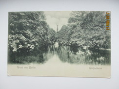 GERMANY GRUSS AUS BERLIN GOLDFISCHTEICH  , OLD POSTCARD , 0 - Tiergarten