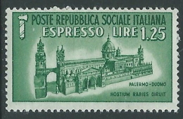 1944 RSI ESPRESSO DUOMO DI PALERMO MNH ** - B2-2 - Exprespost