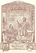 RARE ET BEL EX-LIBRIS ANCIEN - "ALBERTI TAUFFREUND - ARGENTORATI" - (8 X 12 Cm) - TB. - Ex-libris