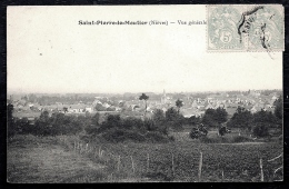 CPA ANCIENNE FRANCE- SAINT-PIERRE-LE-MOUTIER (58)- VUE GENERALE EN ÉTÉ- GROS PLAN- PRAIRIES DEVANT- - Saint Pierre Le Moutier