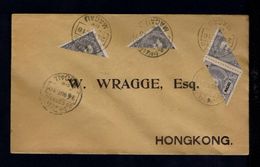 Victoria 1910 Cover 4x (half Stamp) Macao Macau By HongKong Victoria Gc2887 - Briefe U. Dokumente