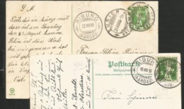 RIBURG AG Möhlin 1908 + 1910 Stempel ! 2 Karten - Möhlin