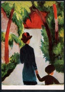 9656 - Alte Künstlerkarte - August Macke - Mutter Und Kind Im Park - Bruckmann Bildkarte 348 TOP - Gnischaf, Ruab