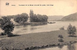 Amay - Tournant De La Meuse En Aval Du Pont, Vers Liège (animée, Légia, Mât Péniche...) - Amay