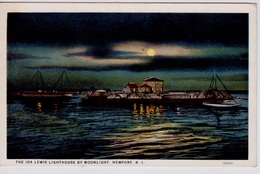 ETATS UNIS - Newport News, VA -- THE IDA LIGHTHOUSE BY MOONLIGHT - Newport News