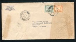 MALAYA SELANGOR FDC 1935 HAWAII HONG KONG - Federation Of Malaya