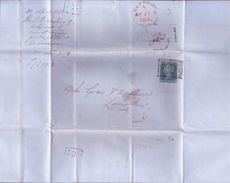 GREAT BRITAIN 1852 GLASGOW-LANARK ENTIRE - Covers & Documents