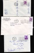 HONG KONG QE2 POSTMARKS 1960's - Cartas & Documentos