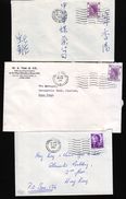 HONG KONG QE2 POSTMARKS 1960's - Brieven En Documenten