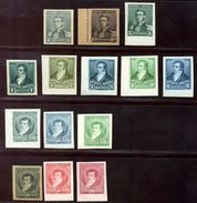 ARGENTINE REPUBLIC 1892-8 COLOUR TRIALS - Ungebraucht