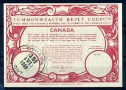 CANADA 1966 COMMONWEALTH REPLY COUPONS - Coupons-Réponses