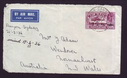 BURMA/AIRMAIL/KGV STATIONERY COVER - AUSTRALIA - Burma (...-1947)