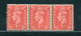 GB GEORGE 6TH VARIETY DOUBLE PERFORATIONS 1941 - Unused Stamps