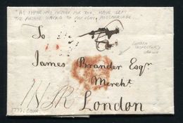 GB SCOTLAND EDINBURGH LONDON 1773 INSPECTOR'S CROWN - ...-1840 Vorläufer