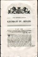 GREAT BRITAIN GEORGE 4th POSTAGE RATES IRELAND 1827 - ...-1840 Vorläufer