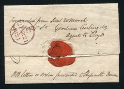 GREAT BRITAIN KENT MARITIME 1820 FORWARDING AGENT - ...-1840 Voorlopers